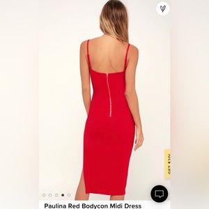 Lulus Paulina dress in red. Worn once. Perfect condition.